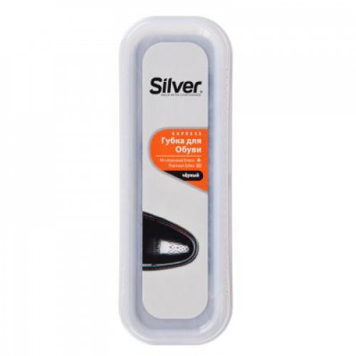 SILVER Губка для обуви узкая, чёрный, PS3001-01/2001-01 SILVER