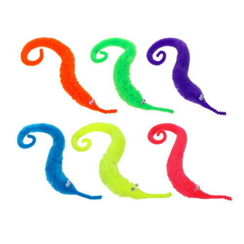 ИГРОЛЕНД Игрушка Извилистый червяк, полиэстер, 23х2см, 6 цветов ИГРОЛЕНД