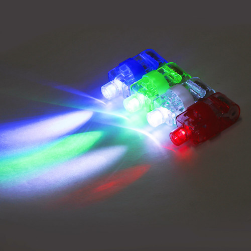 ИГРОЛЕНД Набор фонариков Finger light, пластик, 3LR44, 4 цвета ИГРОЛЕНД