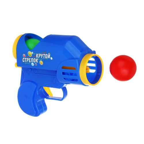 ИГРОЛЕНД Пистолет с шариками "Крутой стрелок", РР, PE, 19х4,5х17 см, 2 дизайна ИГРОЛЕНД
