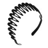 ЮНИLOOK Ободок для волос, 3,5см, пластик, черный, ACS-39 ЮНИLOOK