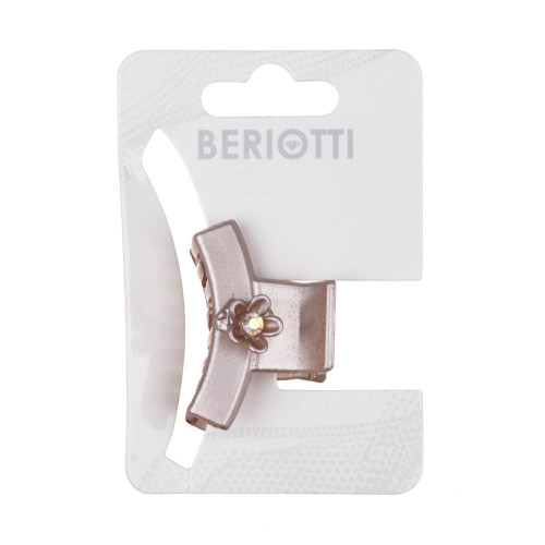 BERIOTTI Заколка-краб для волос с декором, пластик, 3см, 2 дизайна, арт.845 BERIOTTI