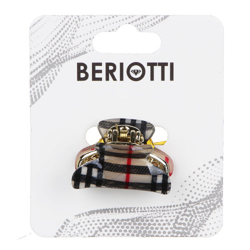 BERIOTTI Заколка-краб для волос, пластик, 3см, 2 дизайна, HA2016-30 BERIOTTI