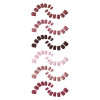 ЮНИLOOK Набор накладных ногтей 24шт + клеевые пластины 24шт, 6 цветов ЮНИLOOK