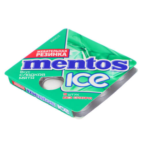 Жевательная резинка MENTOS MIG в ассортименте: Вишня-мята, Мята, Апельсин-мята, Мята перечная Ментос