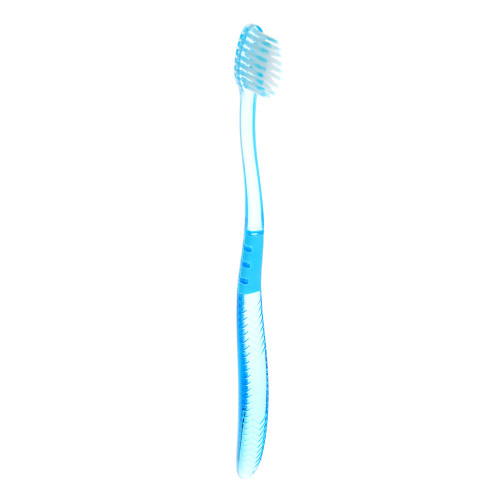 Зубная щетка, пластик, резина, мягкая жесткость, индекс 3, степень G<6, 4 цвета, ФМ22-04 (производитель не указан)