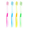Зубная щетка, пластик, резина, мягкая жесткость, индекс 3, степень G<6, 4 цвета, ФМ22-04 (производитель не указан)