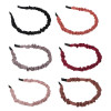 ЮНИLOOK Ободок для волос, 1см, ABS, полиэстер, 6 цветов, ACS-68 ЮНИLOOK