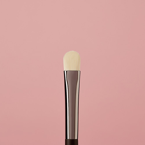 ЮНИLOOK Кисть для нанесения и растушевки сухих и кремовых текстур, иск.ворс, дерево, металл, 15,4см ЮНИLOOK