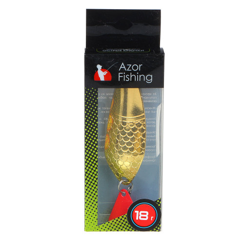 AZOR FISHING Блесна колеблющаяся, "Фиш", 18 гр., 3 цвета Azor fishing
