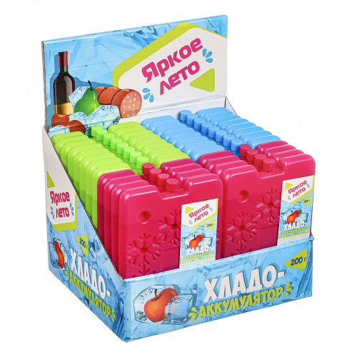 ЯРКОЕ ЛЕТО Хладоаккумулятор 200г, пластик ЯРКОЕ ЛЕТО