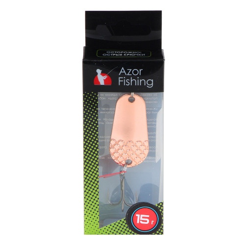 AZOR FISHING Блесна колеблющаяся, тип Шторлинг, 15гр, 3 цвета AZOR FISHING