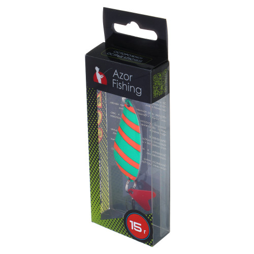 AZOR FISHING Блесна колеблющаяся, 50мм, 15гр AZOR FISHING