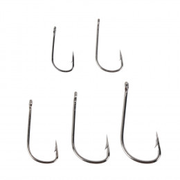 AZOR FISHING Набор крючков 10шт, "Абердин" №4,6,8,10, высокоуглеродистая сталь, черный никель