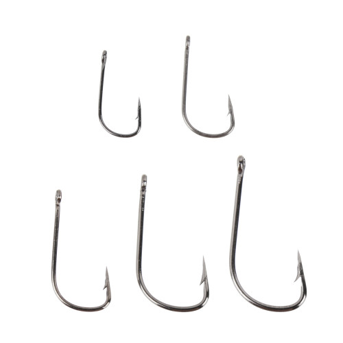 AZOR FISHING Набор крючков 10шт, "Абердин" №4,6,8,10, высокоуглеродистая сталь, черный никель AZOR FISHING