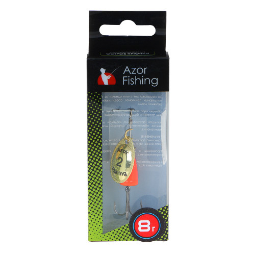 AZOR FISHING Блесна вращающаяся "Колокол",№2,3,4, 5 видов AZOR FISHING