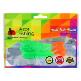 AZOR FISHING Приманка силиконовая "Шустрик", 8см, 5шт, 5 цветов
