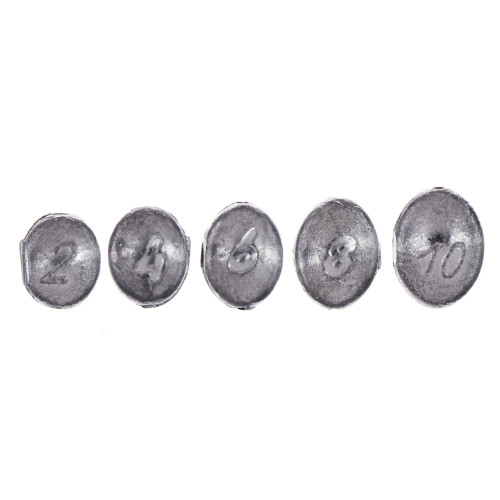 AZOR FISHING Набор грузов "Оливка", 3шт, 2г, 4г, 6г, 8г, 10г, 5 видов AZOR FISHING