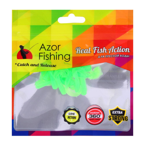 AZOR FISHING Приманка мягкая K.Good , силикон, 3см, 20шт. в уп, 5 цветов AZOR FISHING