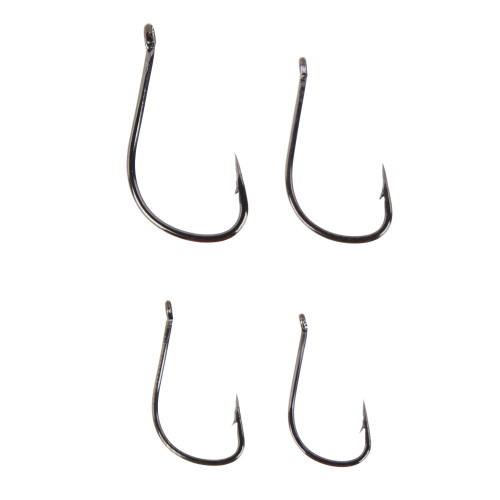 AZOR FISHING Набор крючков 10шт, карась, карп, №6,8,10,12, высокоуглеродистая сталь, черный никель AZOR FISHING