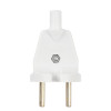 FORZA Вилка штепсельная В6-001, УХЛ4, 250В, 6А, IP20, 70x36,5x36,5 мм белая FORZA
