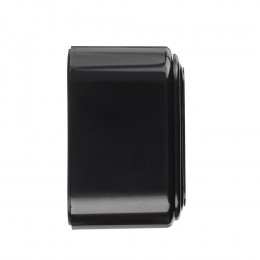 FORZA Розетка с заземляющим контактом RA 16-133-Ч, 250В, 16А, IP20, 65x65x41 мм, чёрная УХЛ4