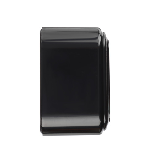 FORZA Розетка с заземляющим контактом RA 16-133-Ч, 250В, 16А, IP20, 65x65x41 мм, чёрная УХЛ4 FORZA