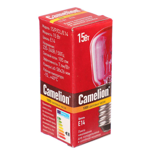 MIC Camelion 15/P/CL/E14 (Эл.лампа накал.для холодильников и шв.машин), 12116 (производитель не указан)