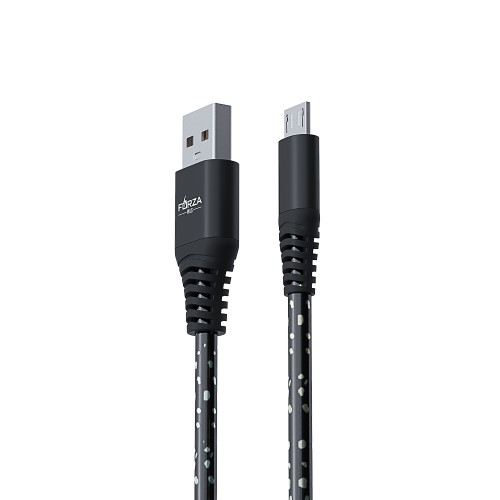 FORZA Кабель для зарядки Звёздное небо Micro USB, 1м, 2А, 4 цвета, пакет FORZA