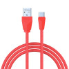 FORZA Кабель для зарядки Комфорт Type-C, 1м, 1А, PVC, прорезиненный, 5 цветов, пакет FORZA