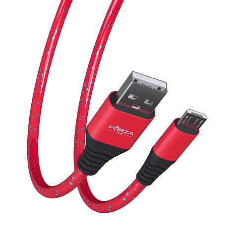 FORZA Кабель для зарядки Звёздное небо Micro USB, 1м, 2А, 4 цвета, пакет FORZA
