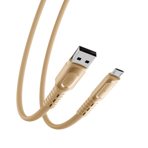 ВСЁГАЗИН Кабель для зарядки Экстрим Micro USB, 1м, 3А, Быстрая зарядка QC3.0, ткань ВСЁГАЗИН