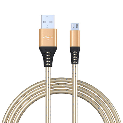 FORZA Кабель для зарядки Звёздное небо Micro USB, 1м, 2А, 4 цвета, пакет FORZA