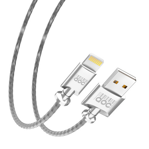 PRILUCHNIY Кабель для зарядки Metall iP, 1м, 2,4A, металл BY
