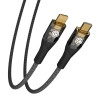 ВСЁГАЗИН Кабель для зарядки Techno Type-C-iP, 1м, Быстрая зарядка 2.4А, PD 22W, нейлон, черный ВСЁГАЗИН