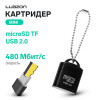 Картридер mini Luazon LNCR-012 для microSD TF, USB 2.0, скорость 480 Мбит/с, черный Luazon Home