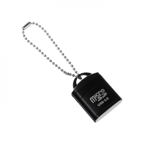 Картридер mini Luazon LNCR-012 для microSD TF, USB 2.0, скорость 480 Мбит/с, черный Luazon Home