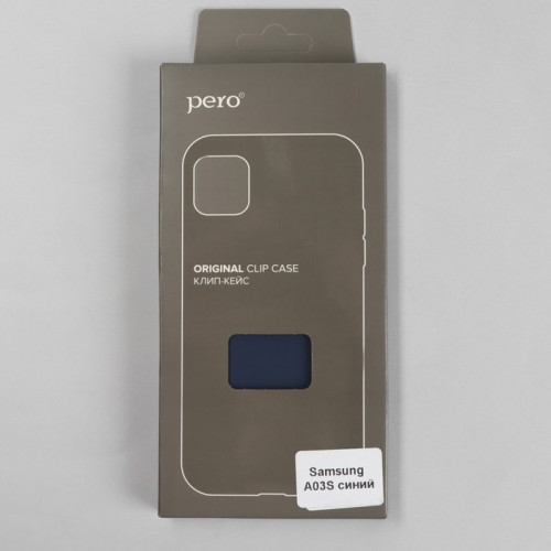 Чехол PERO, для телефона Samsung A03S, силиконовый, синий PERO
