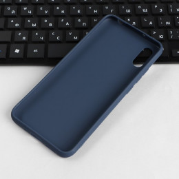 Чехол PERO, для телефона Xiaomi Redmi 9A, силиконовый, синий