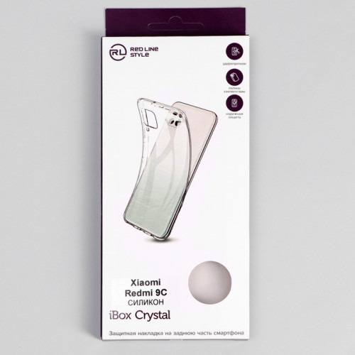 Чехол iBox Crystal для Xiaomi Redmi 9C, силиконовый, прозрачный iBox