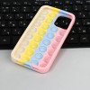 Чехол POP IT, для iPhone 12 mini, силиконовый, разноцветный (производитель не указан)