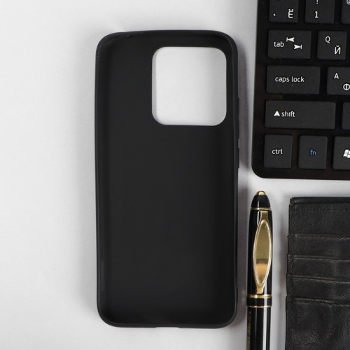 Чехол PERO, для телефона Xiaomi Redmi 10A, силиконовый, черный PERO