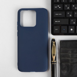 Чехол PERO, для телефона Xiaomi Redmi 10A, силиконовый, синий