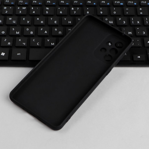 Чехол для Samsung Galaxy A73, силиконовый, матовый, черный No Name