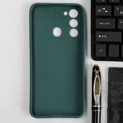 Чехол Red Line Ultimate, для телефона Tecno Spark 8c, силиконовый, зеленый Red Line