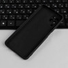 Чехол для Samsung Galaxy A22, силиконовый, матовый, черный No Name
