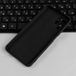Чехол для Samsung Galaxy A22, силиконовый, матовый, черный