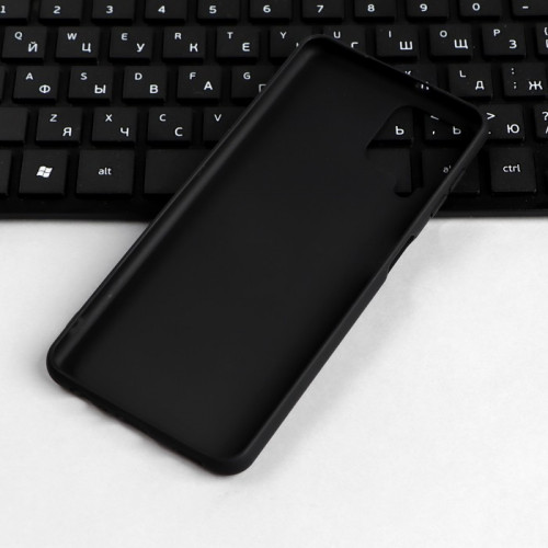 Чехол для Samsung Galaxy A22, силиконовый, матовый, черный No Name