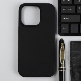 Чехол Red Line Ultimate, для телефона iPhone 14 Pro, силиконовый, микрофибра, черный