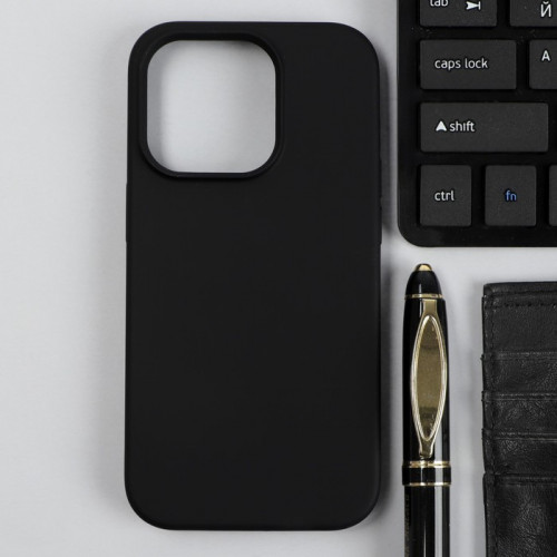 Чехол Red Line Ultimate, для телефона iPhone 14 Pro, силиконовый, микрофибра, черный Red Line